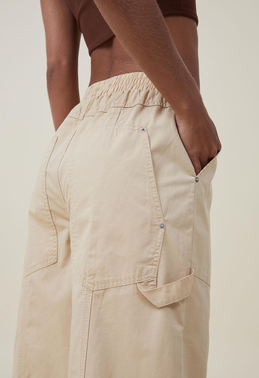Cotton On - Quinn cargo pant - light sand