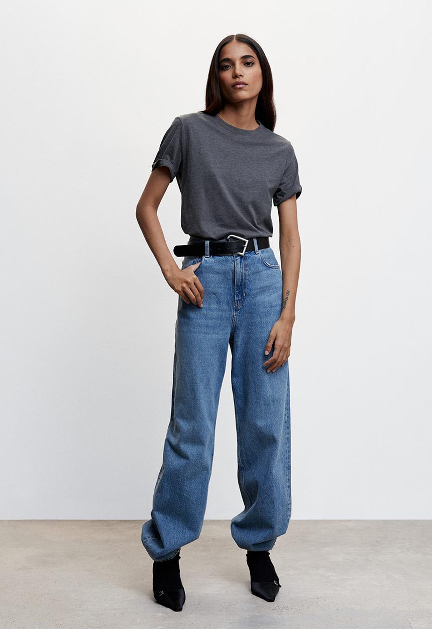 MANGO - T-shirt chalaca - grey