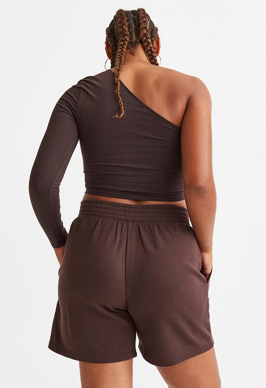 H&M - Sweatshorts - dark brown 