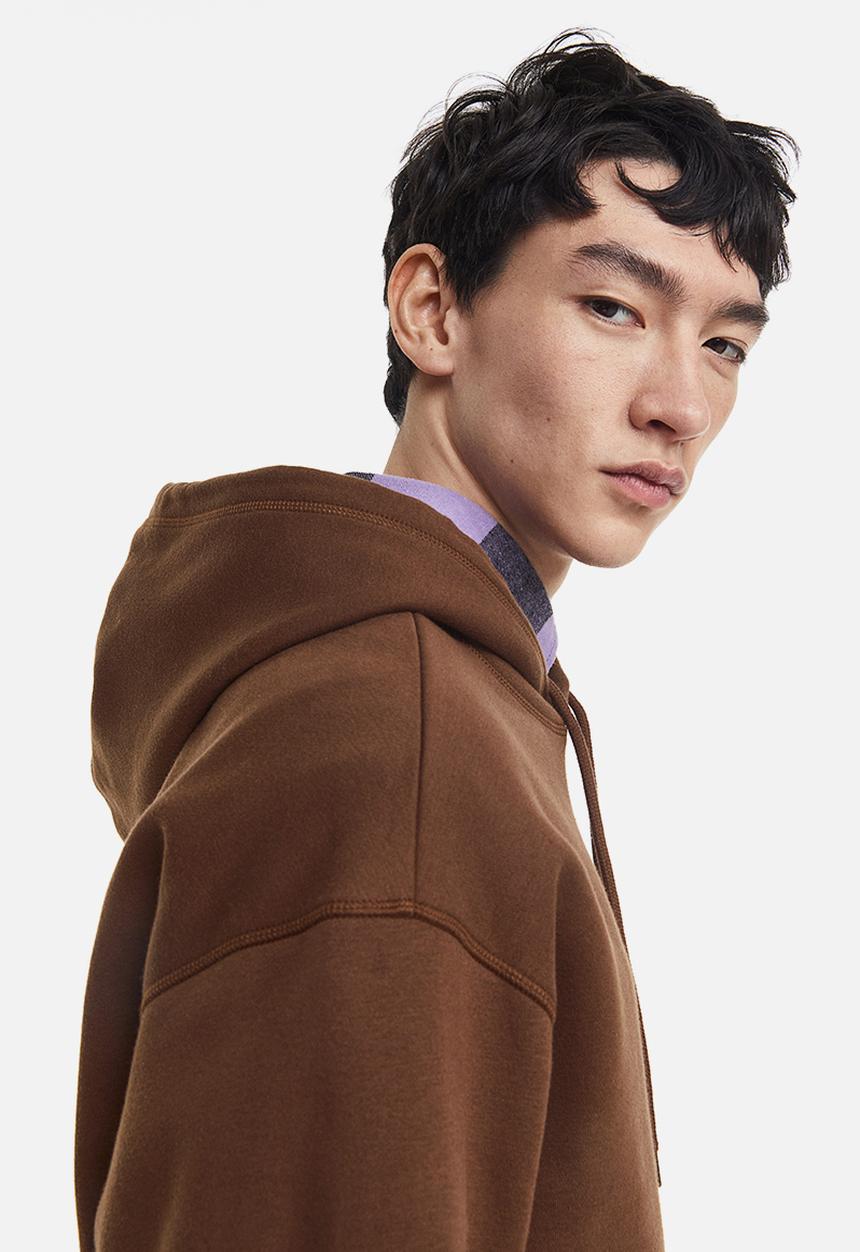 H&M - Relaxed fit hoodie - brown