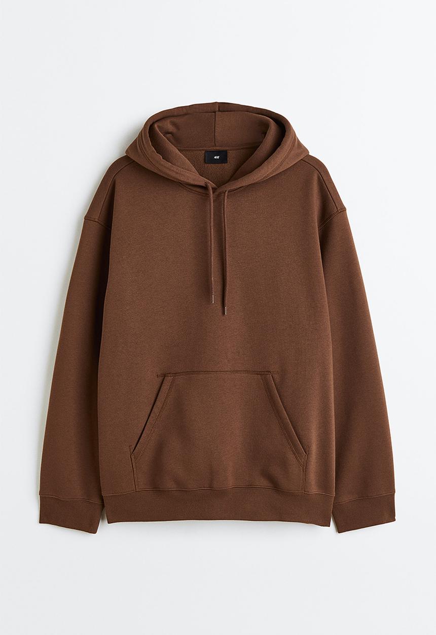 H&M - Relaxed fit hoodie - brown