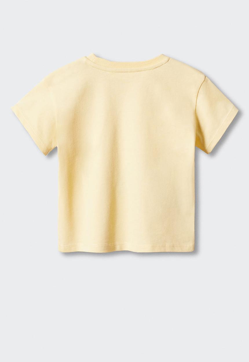MANGO - T-shirt isla - amarillo