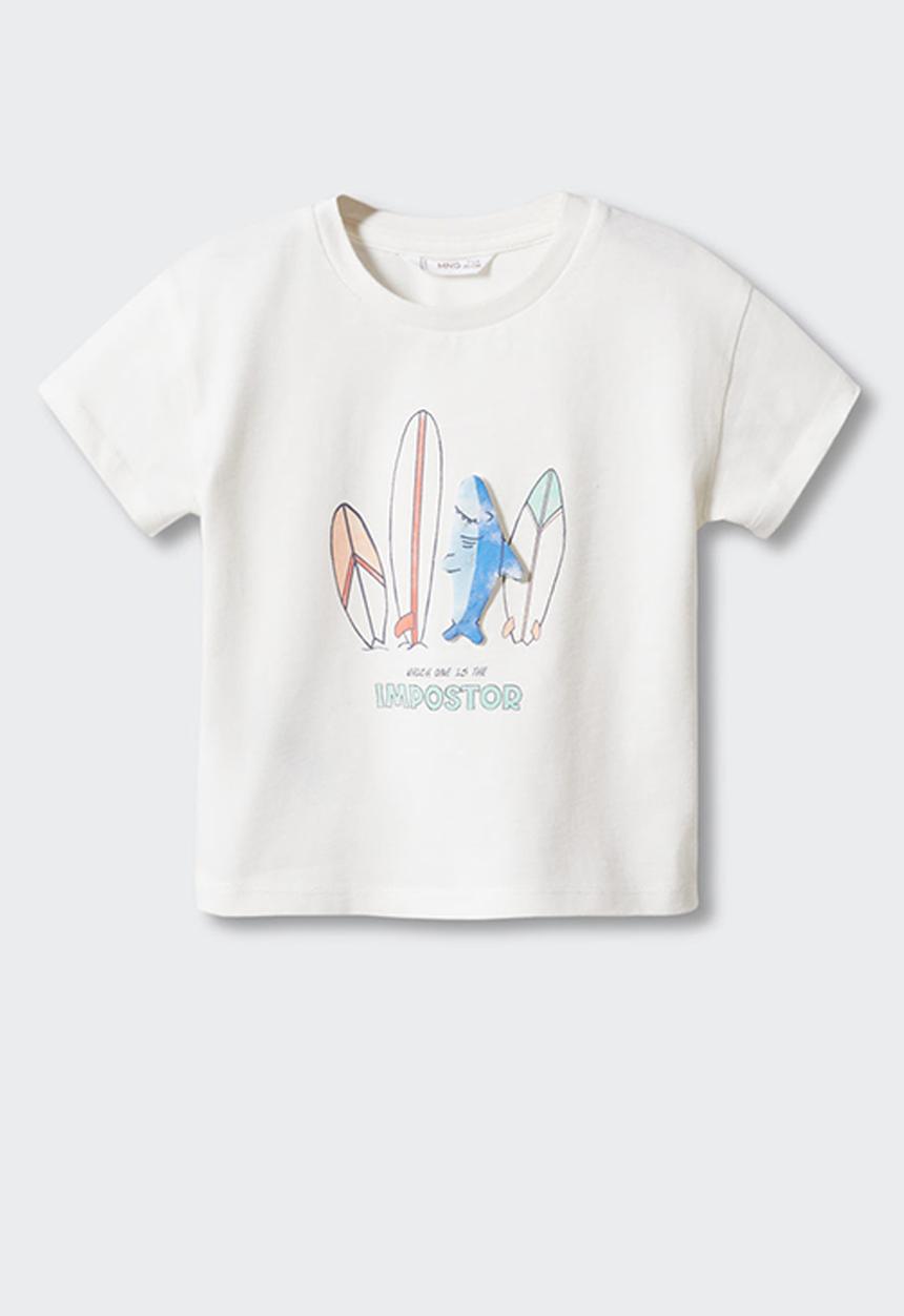 MANGO - T-shirt impostor - off white