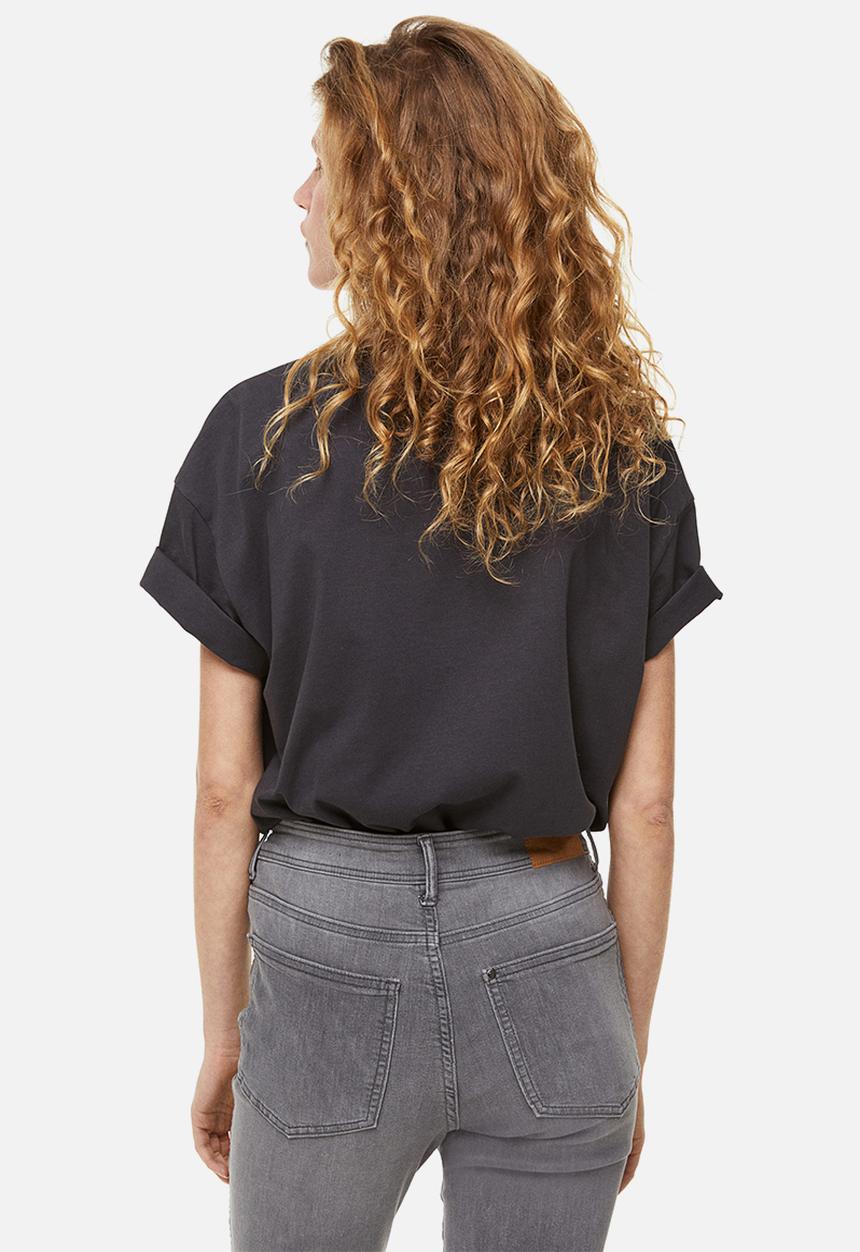 H&M - Oversized printed t-shirt - dark grey/acdc