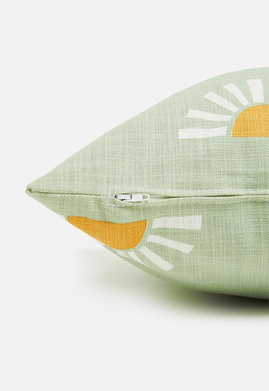 Sixth Floor - Rays cushion cover - sage