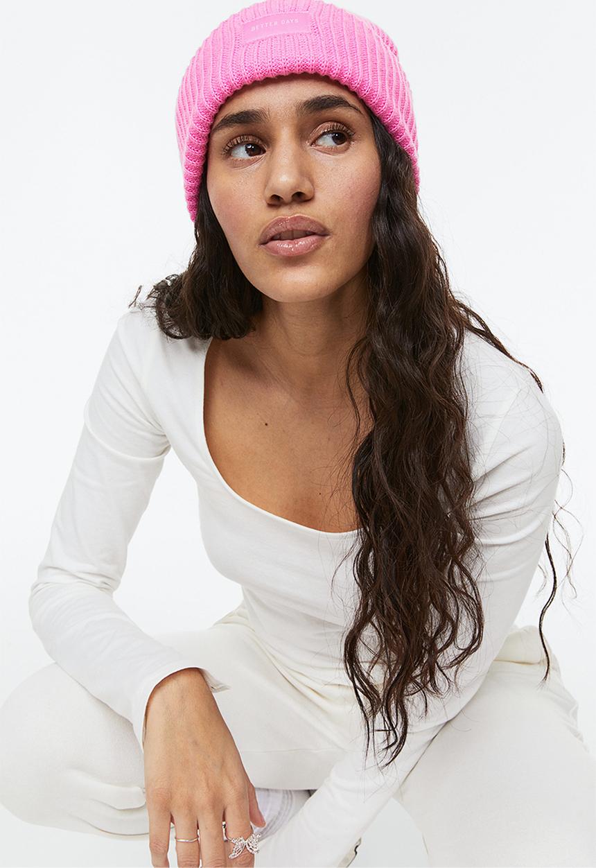 H&M - Long-sleeved cotton top - white