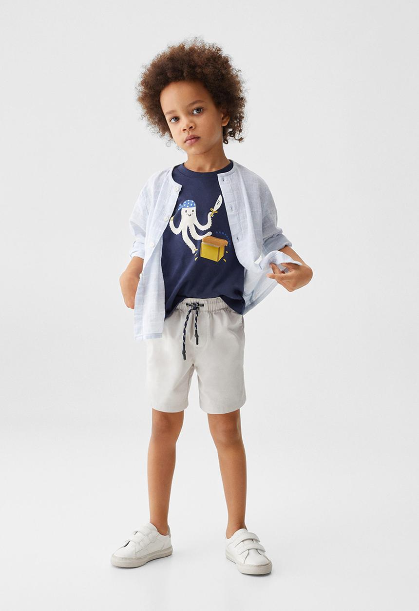 MANGO - Bermuda shorts romab - hielo