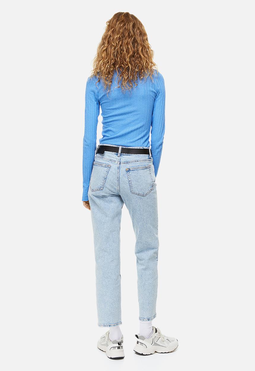 H&M - Slim regular ankle jeans - light denim blue 
