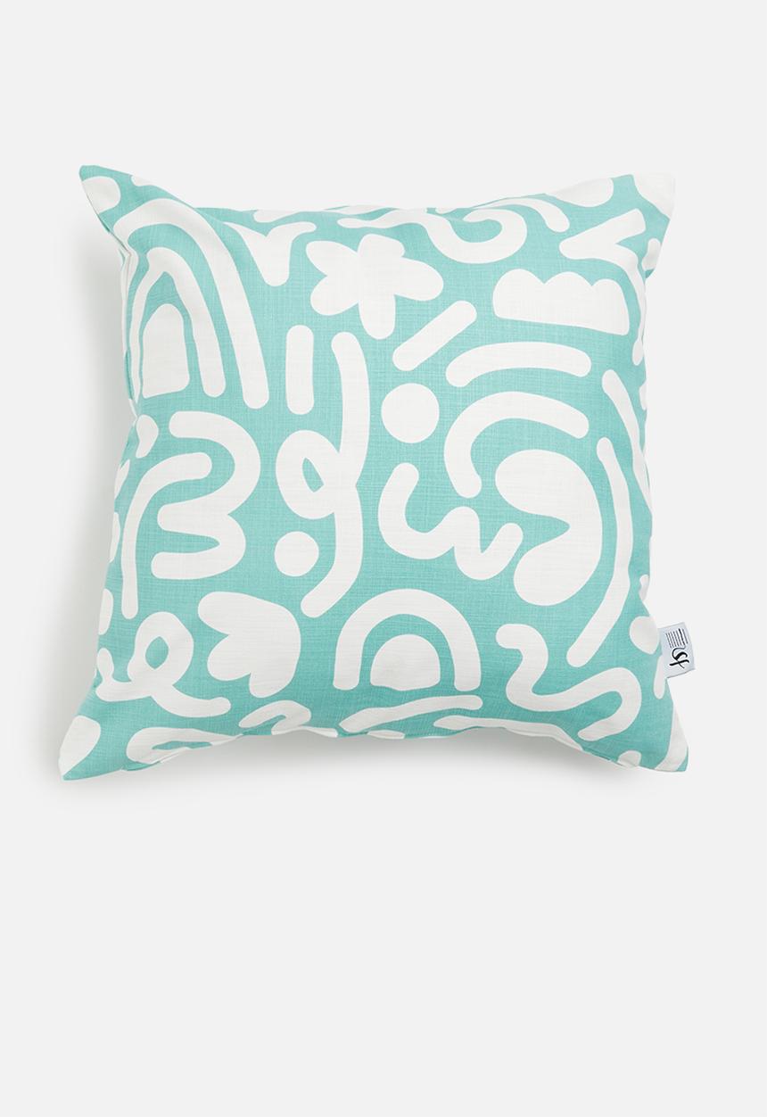 Sixth Floor - Shores cushion cover - blue