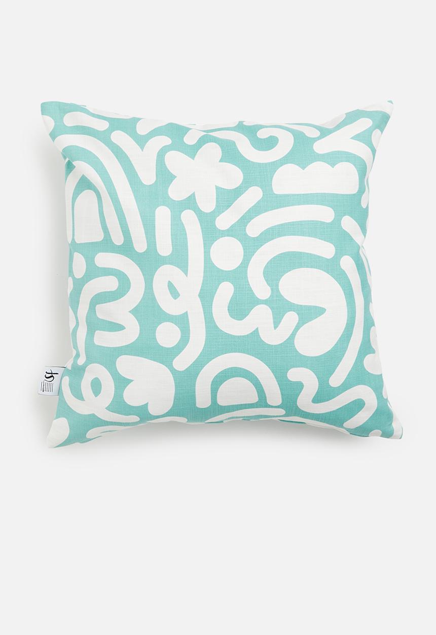 Sixth Floor - Shores cushion cover - blue