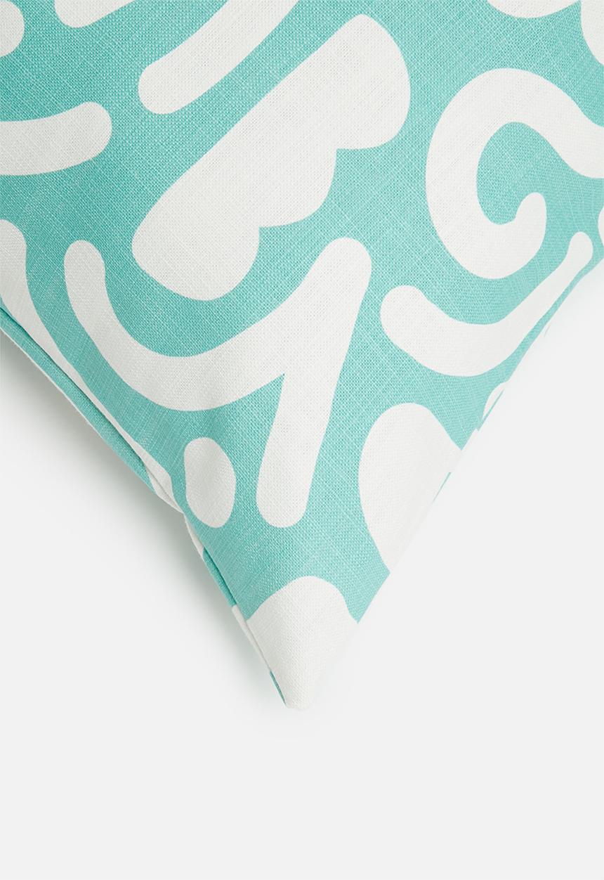 Sixth Floor - Shores cushion cover - blue