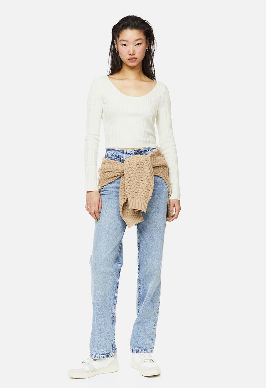 H&M - Knitted top - cream