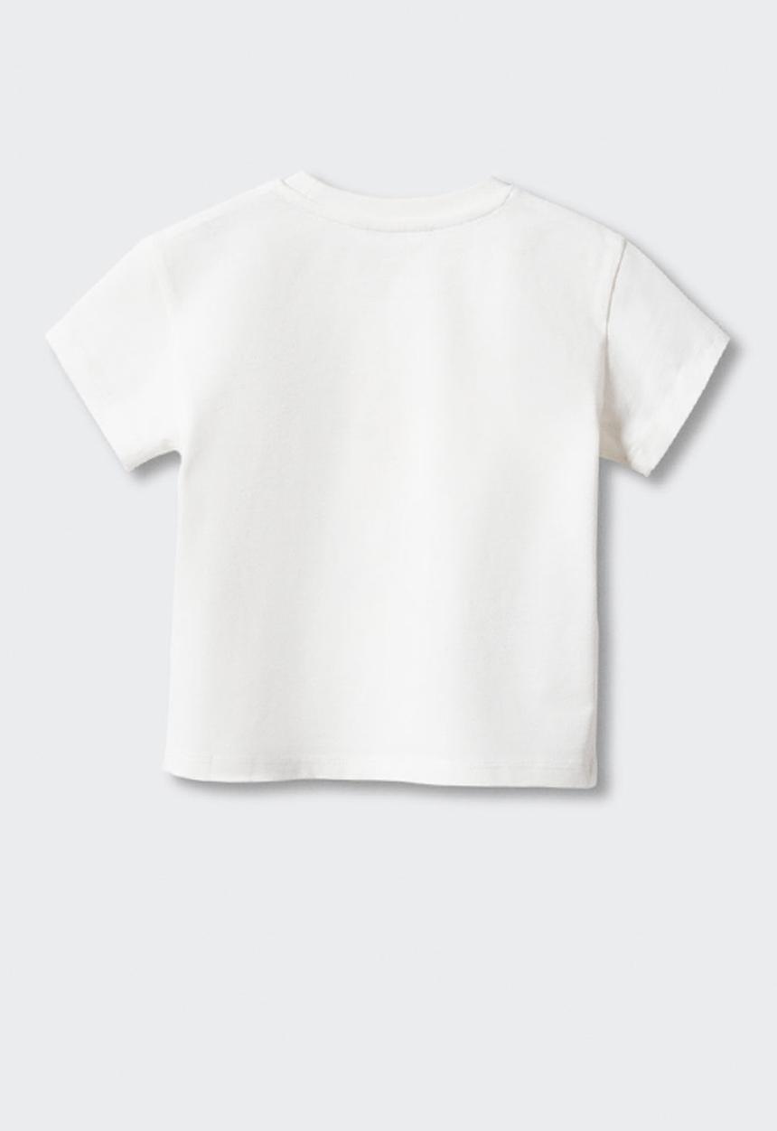 MANGO - T-shirt pipalm - off white