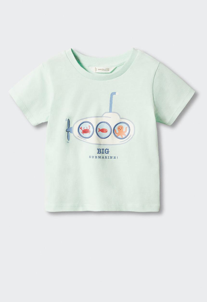 MANGO - T-shirt window - aqua