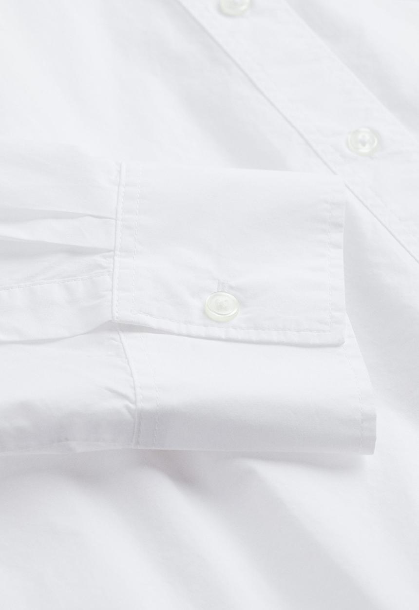 H&M - Cotton poplin shirt - white