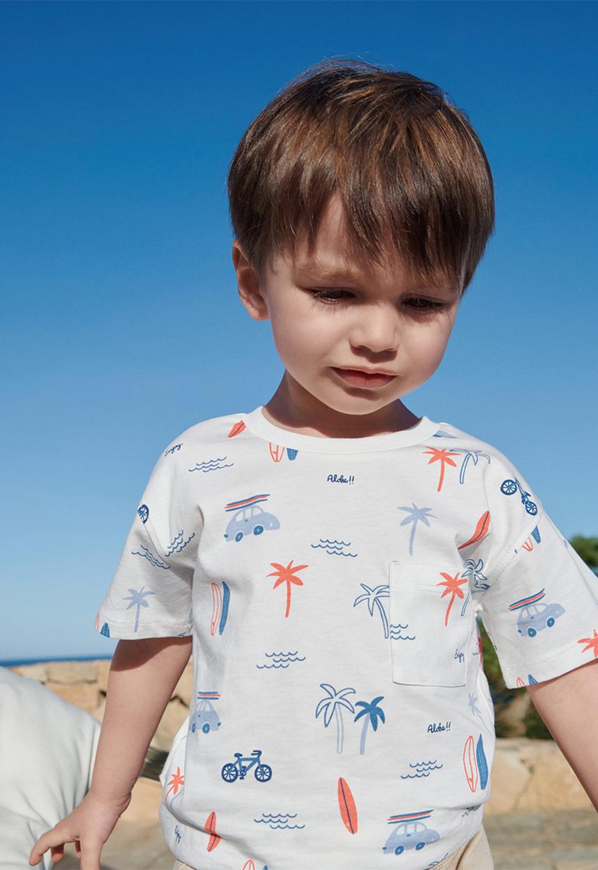 MANGO - T-shirt peter - white