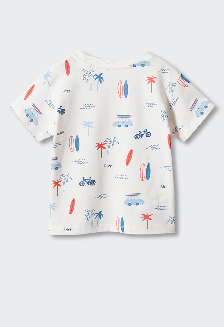 MANGO - T-shirt peter - white