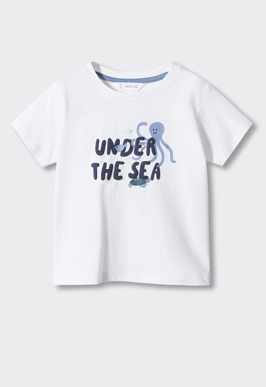 MANGO - T-shirt under - white