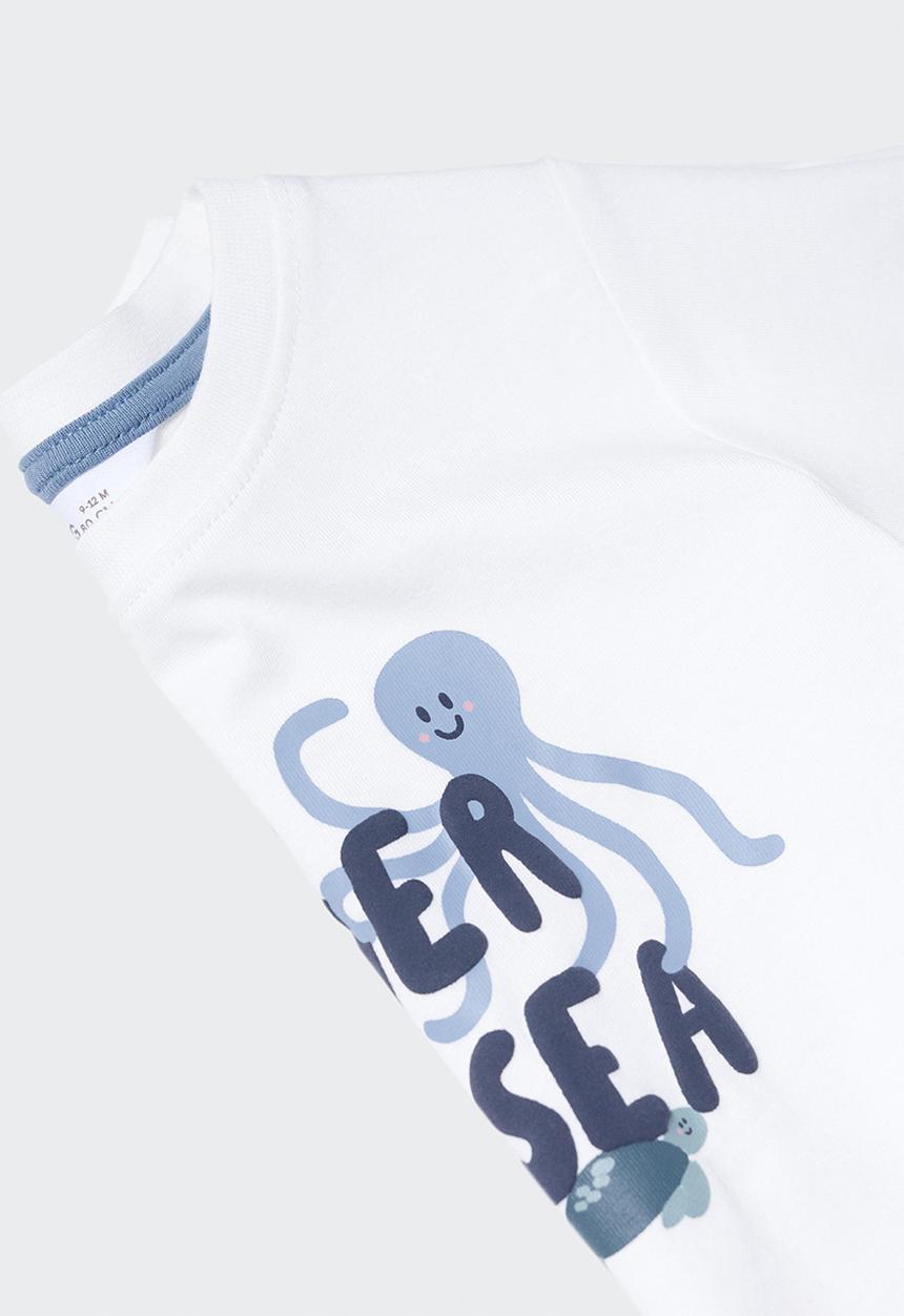 MANGO - T-shirt under - white