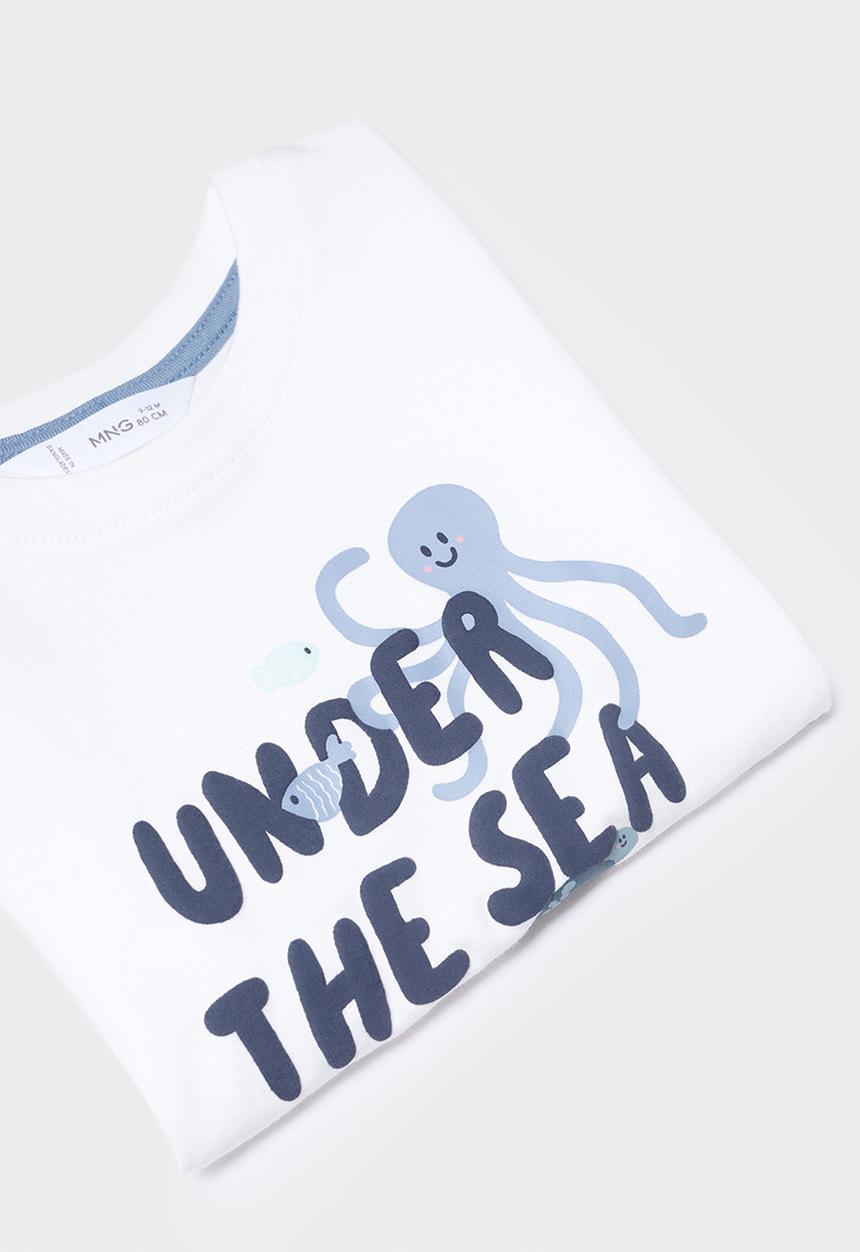 MANGO - T-shirt under - white