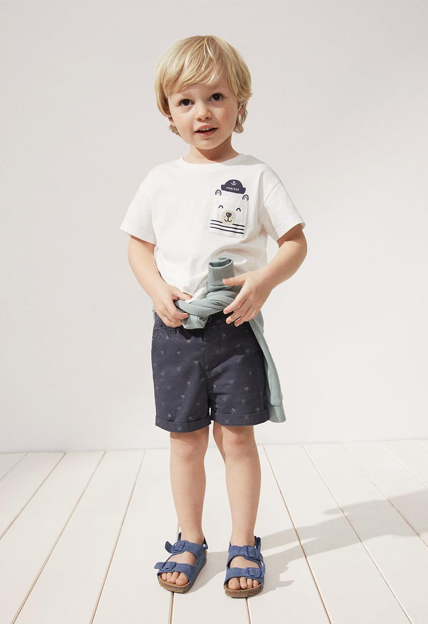 MANGO - T-shirt mariner - off white