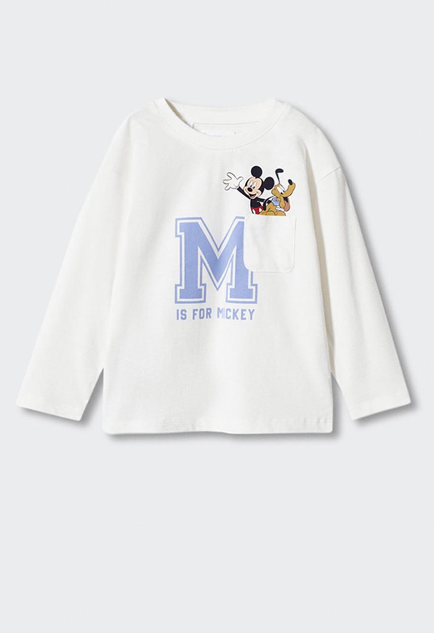 MANGO - T-shirt mpocket - off white