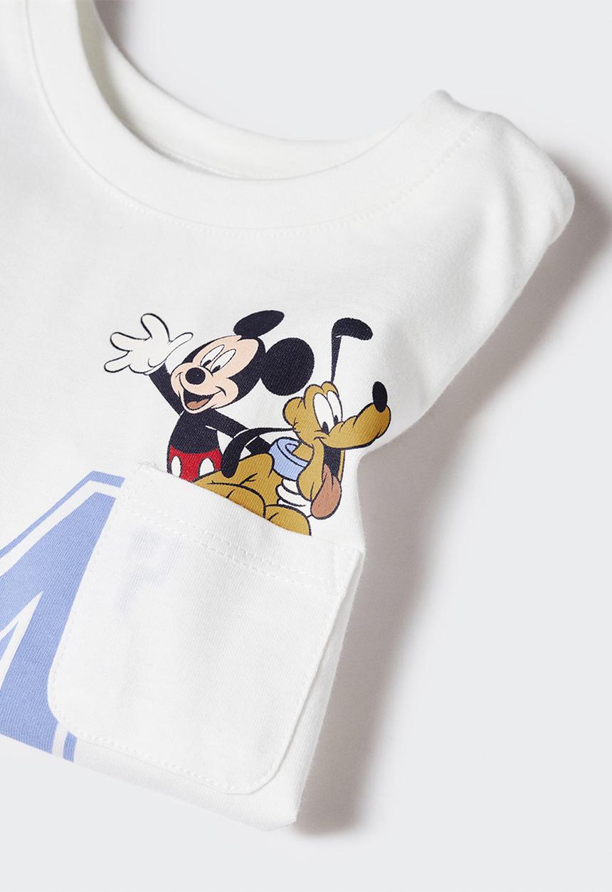 MANGO - T-shirt mpocket - off white
