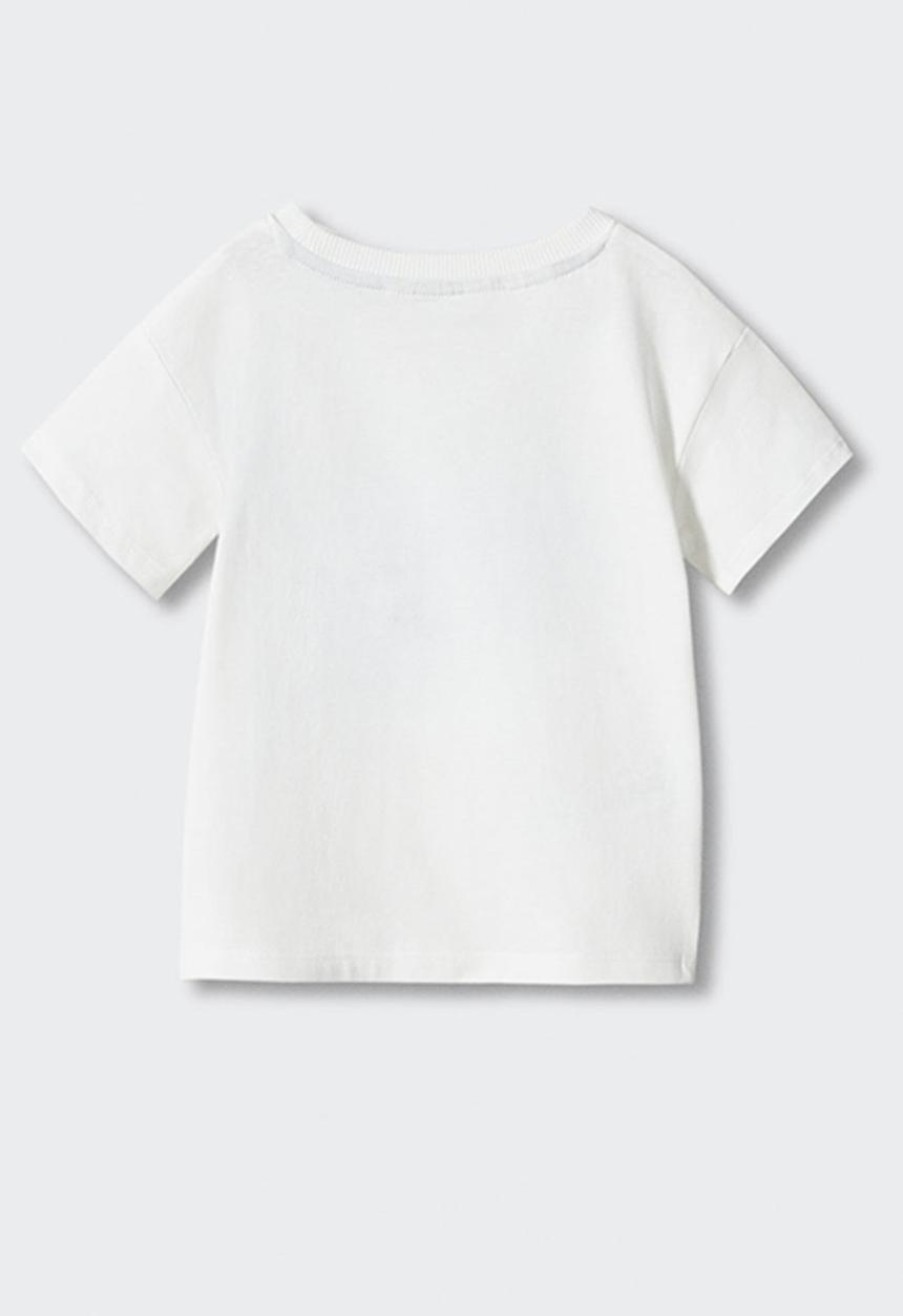 MANGO - T-shirt tibu - off white