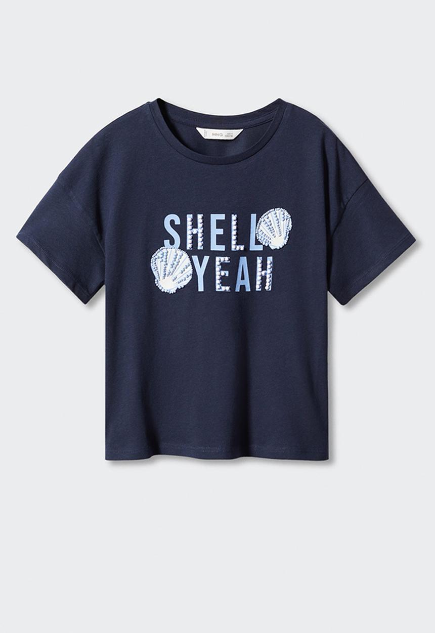 MANGO - T-shirt shell - navy