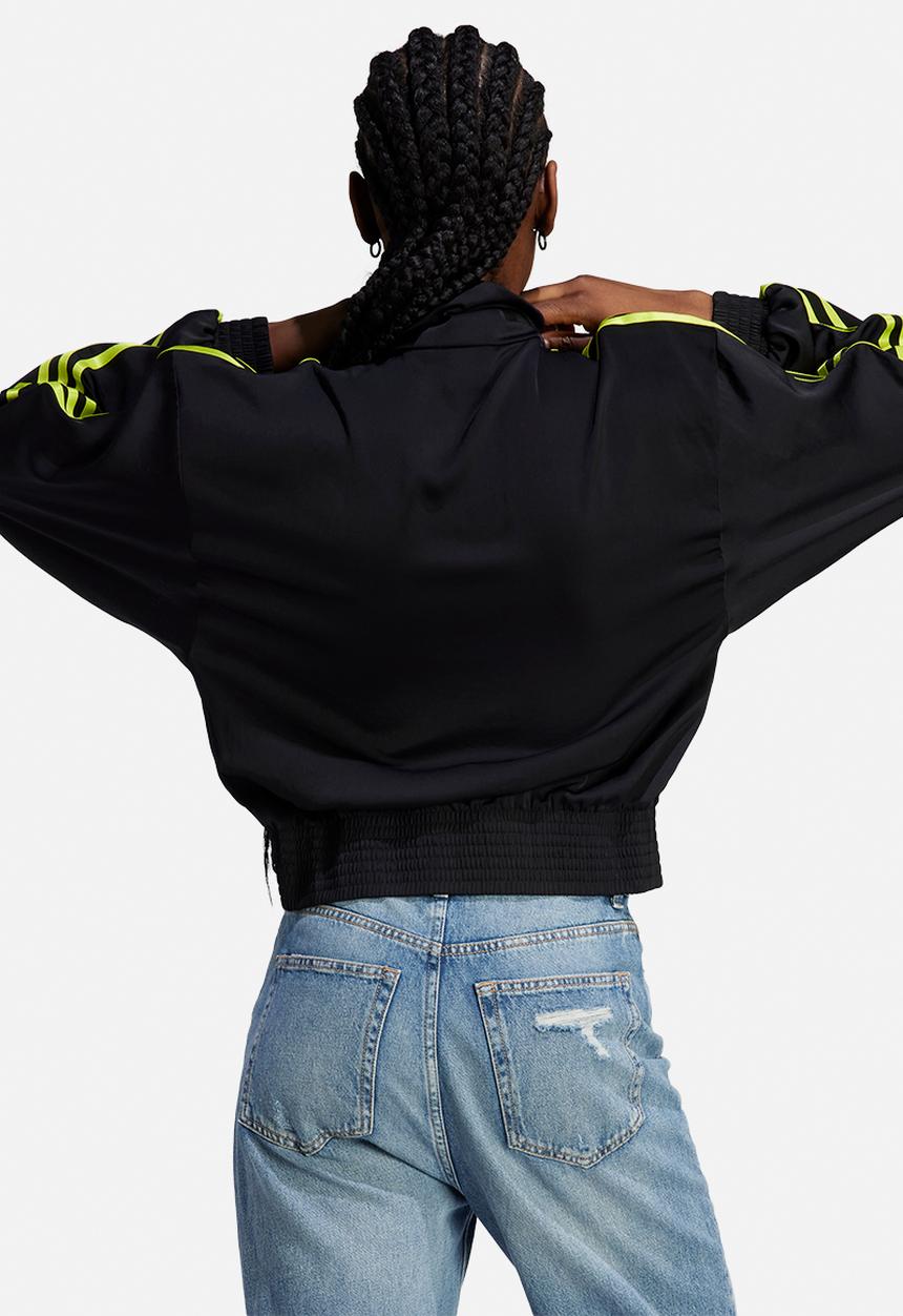 adidas Originals - Satin firebird track top - black
