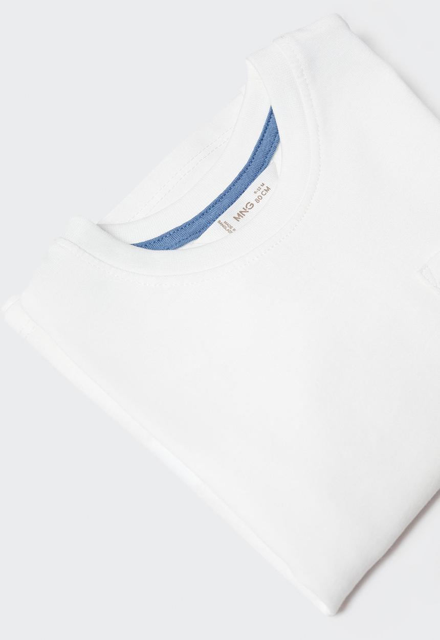 MANGO - T-shirt basicb4 - off white