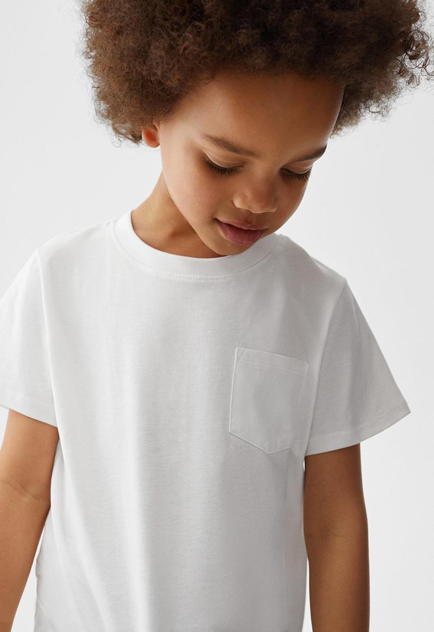 MANGO - T-shirt basicb4 - off white