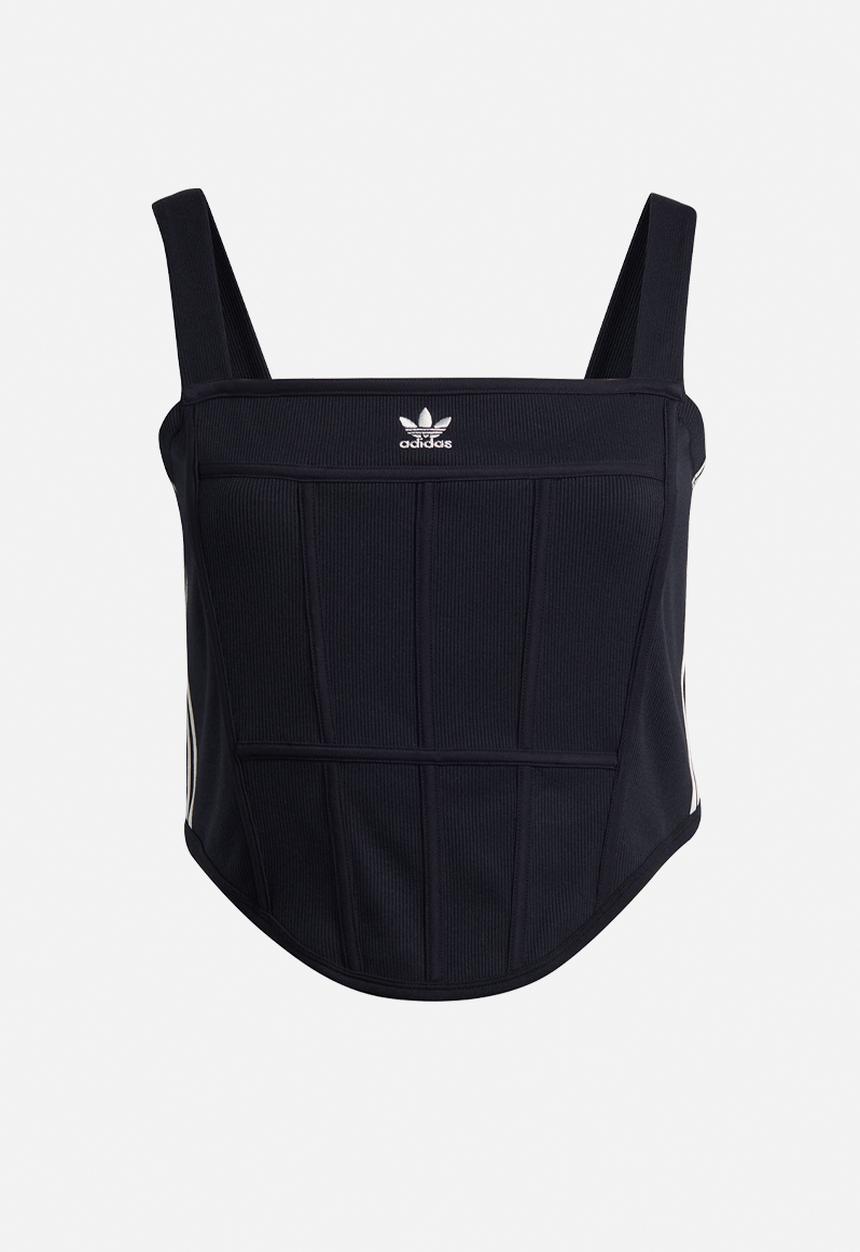 adidas Originals - Plus rib corset tank - black