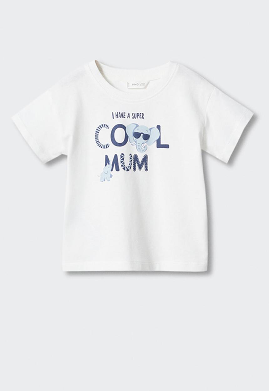 MANGO - T-shirt family - off white