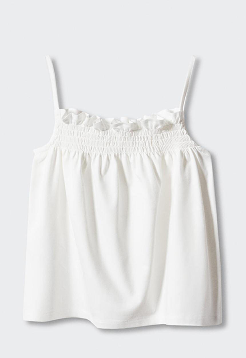 MANGO - T-shirt smock - off white