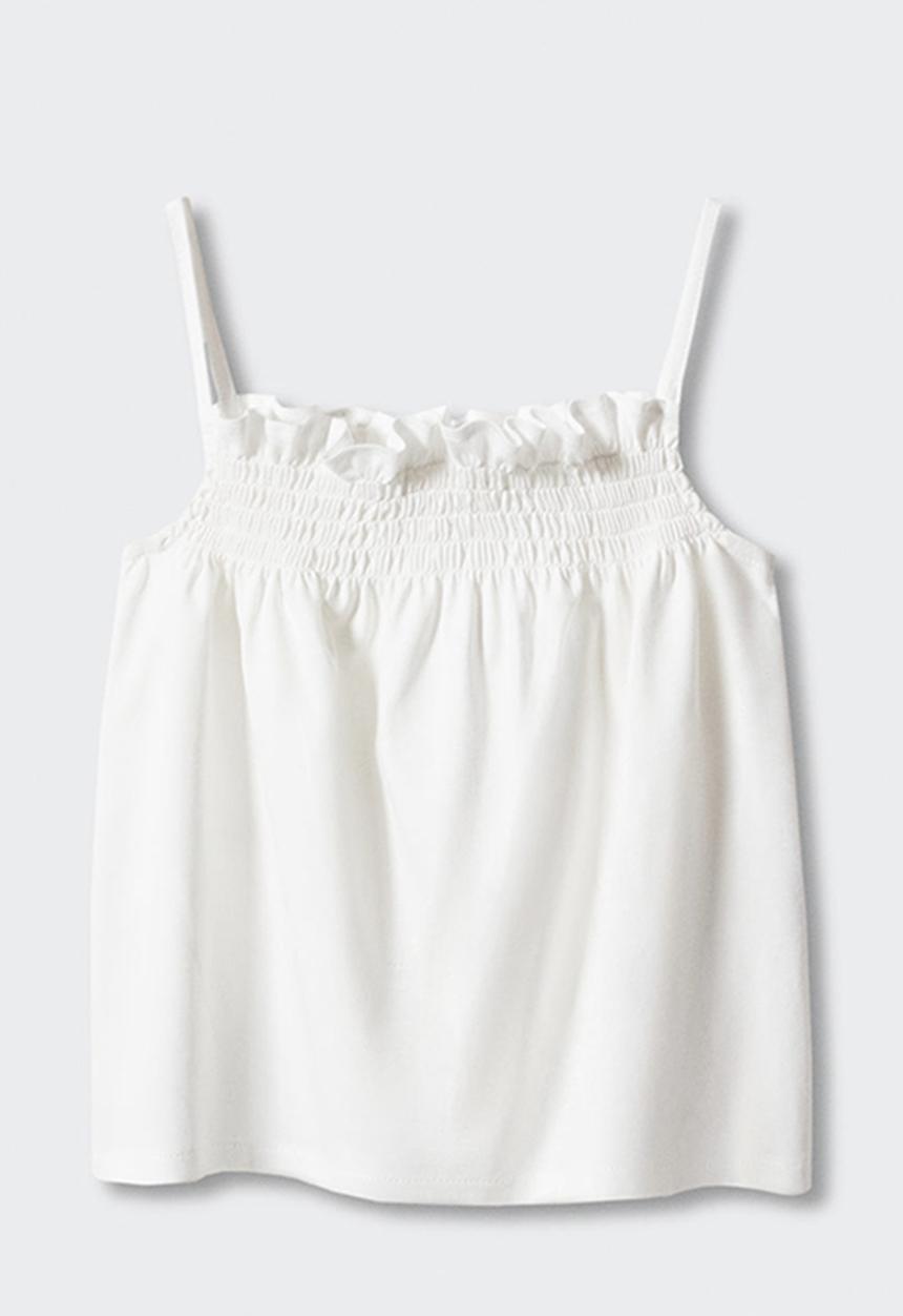 MANGO - T-shirt smock - off white