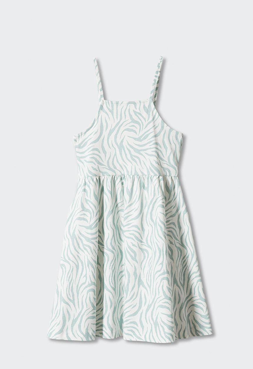 MANGO - Dress safari - verde pastel