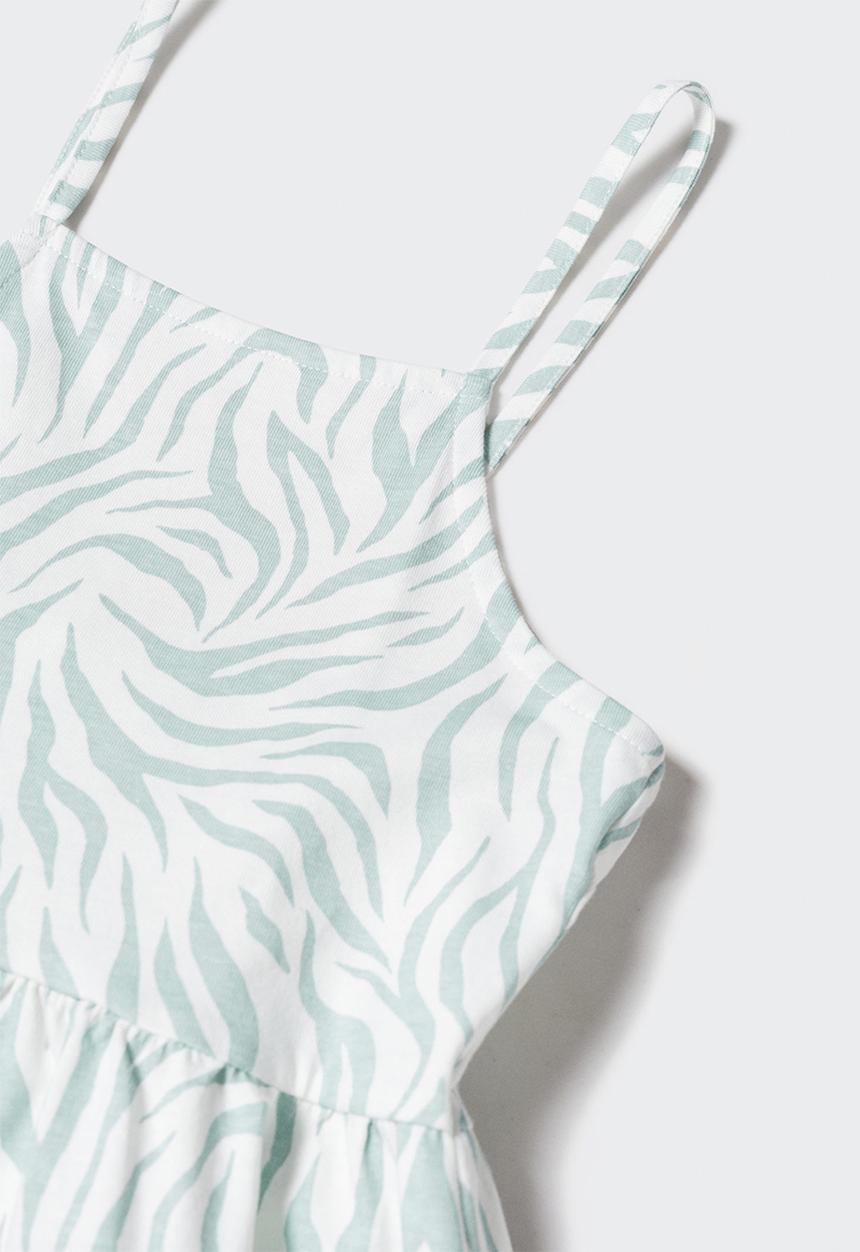 MANGO - Dress safari - verde pastel