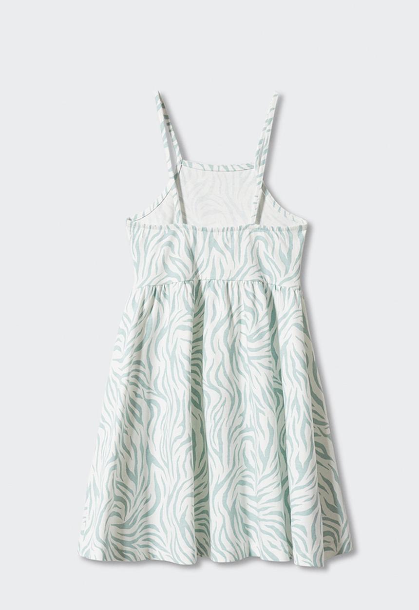 MANGO - Dress safari - verde pastel