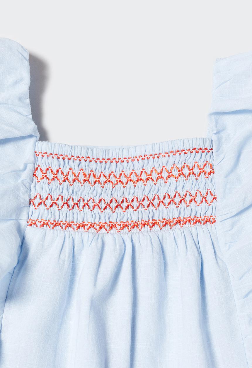 MANGO - Blouse caly - celeste