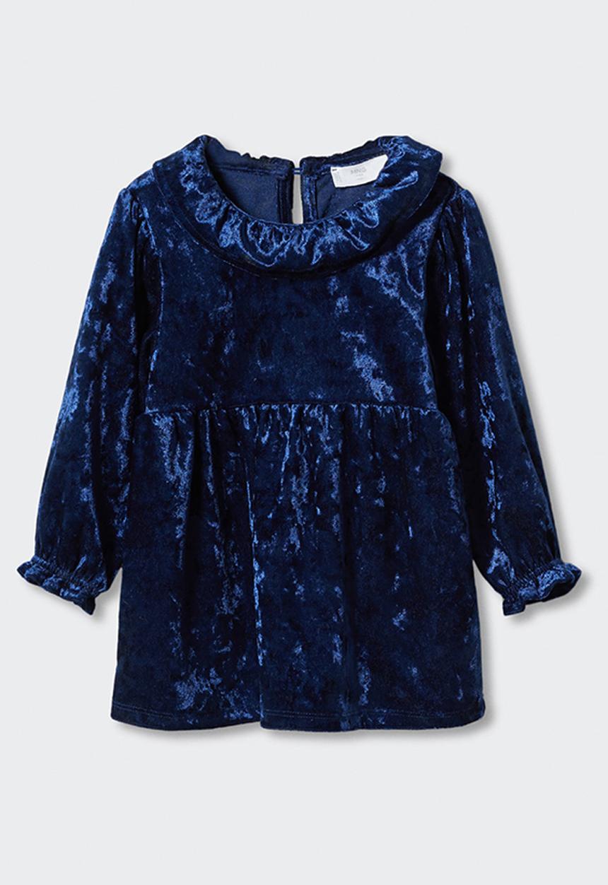 MANGO - Dress polvoron - navy