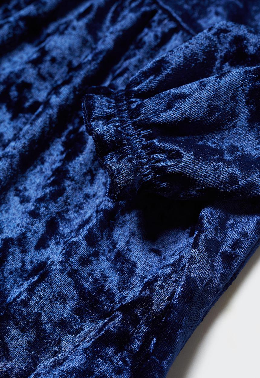 MANGO - Dress polvoron - navy