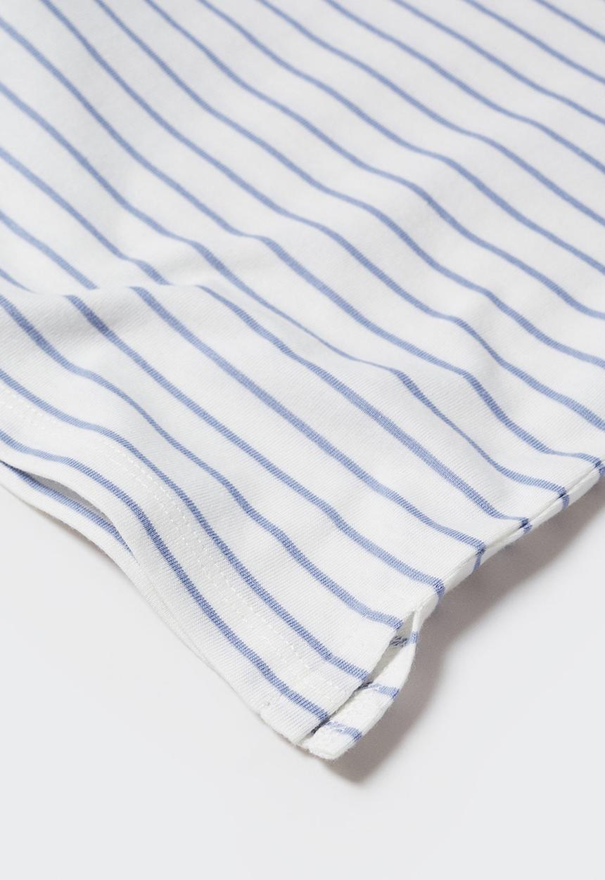 MANGO - T-shirt mia - white & blue