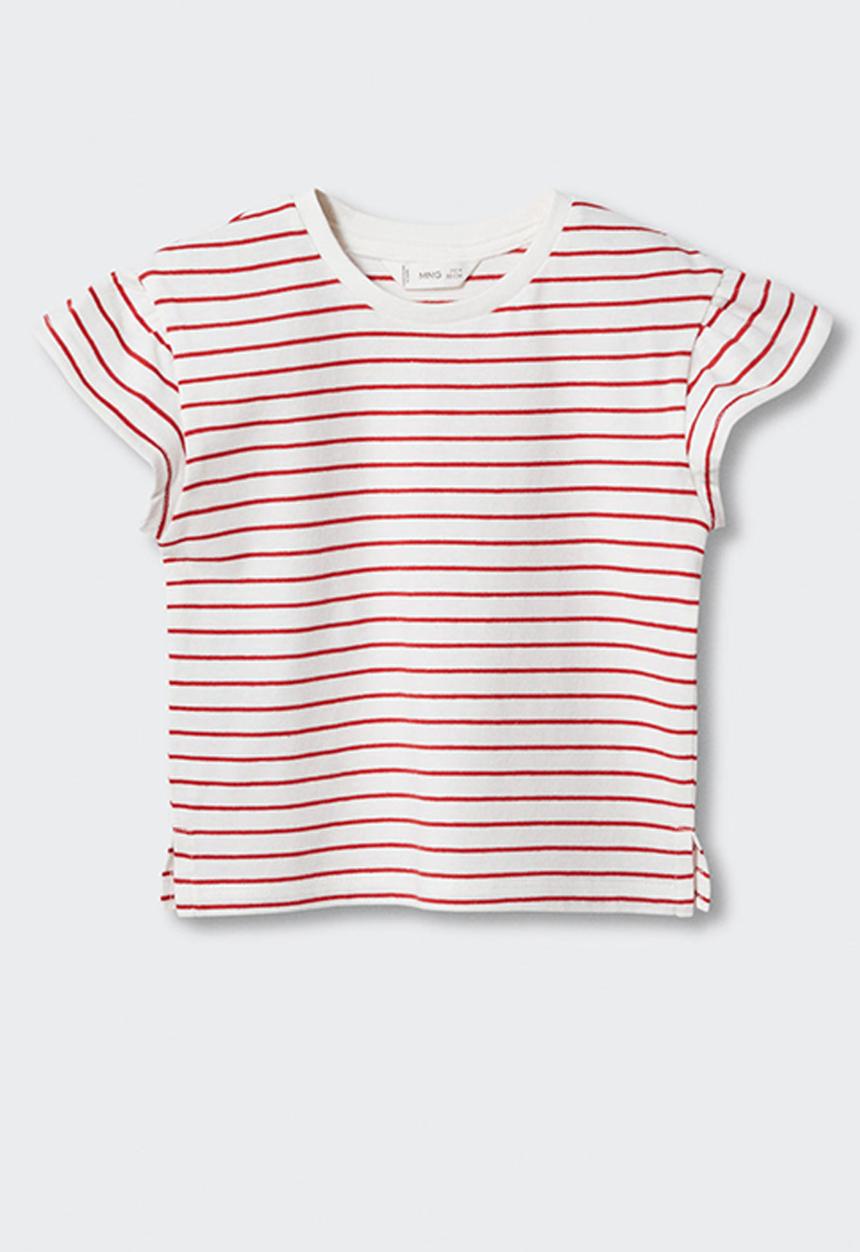 MANGO - T-shirt mia - white & red