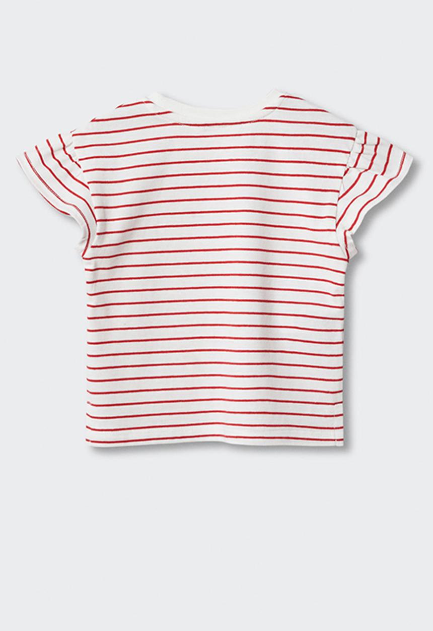 MANGO - T-shirt mia - white & red
