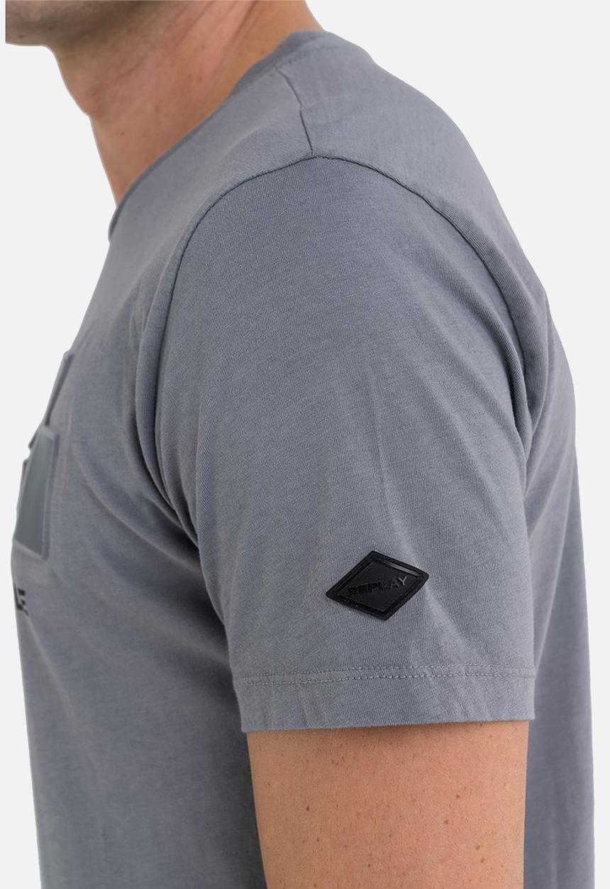 Replay - Slogan print tee - dark grey
