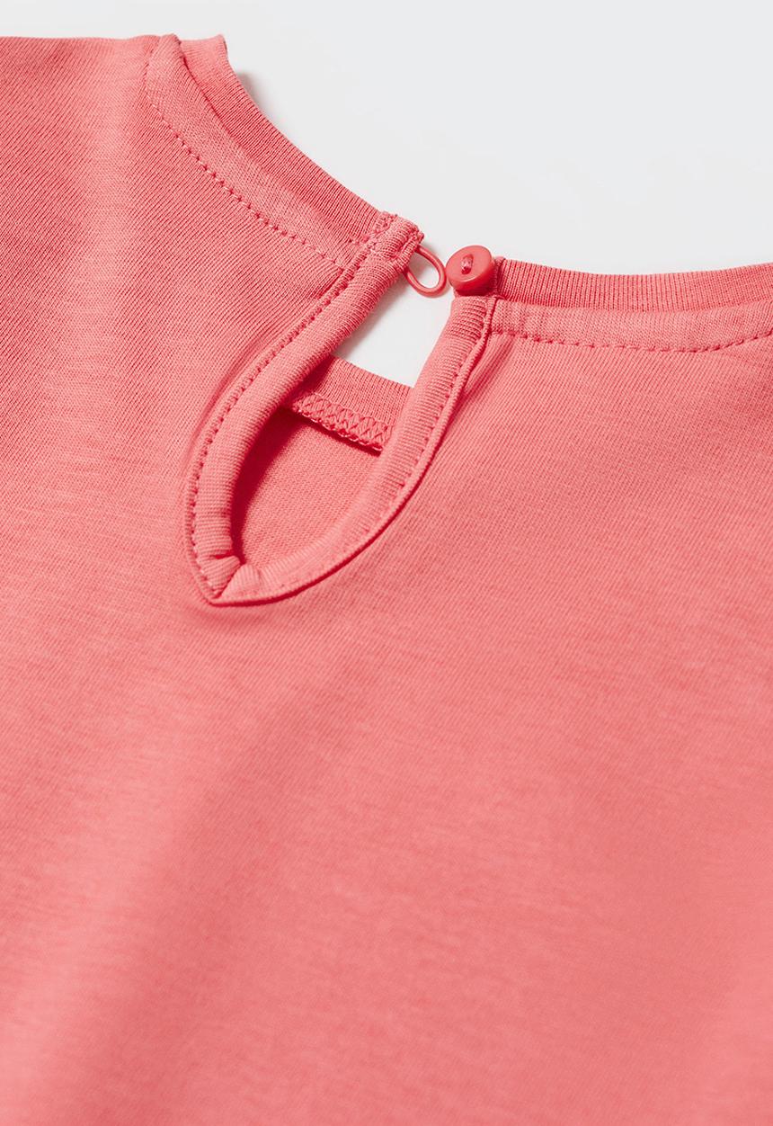 MANGO - T-shirt softb - coral