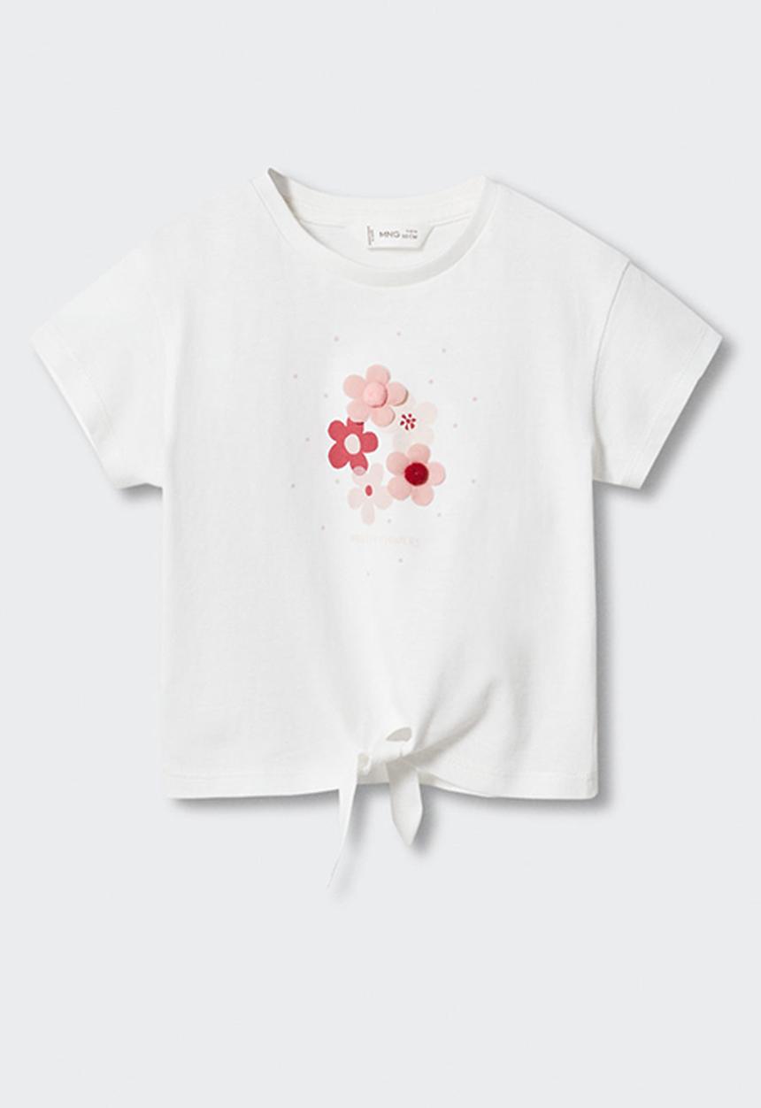 MANGO - T-shirt sunrise - white