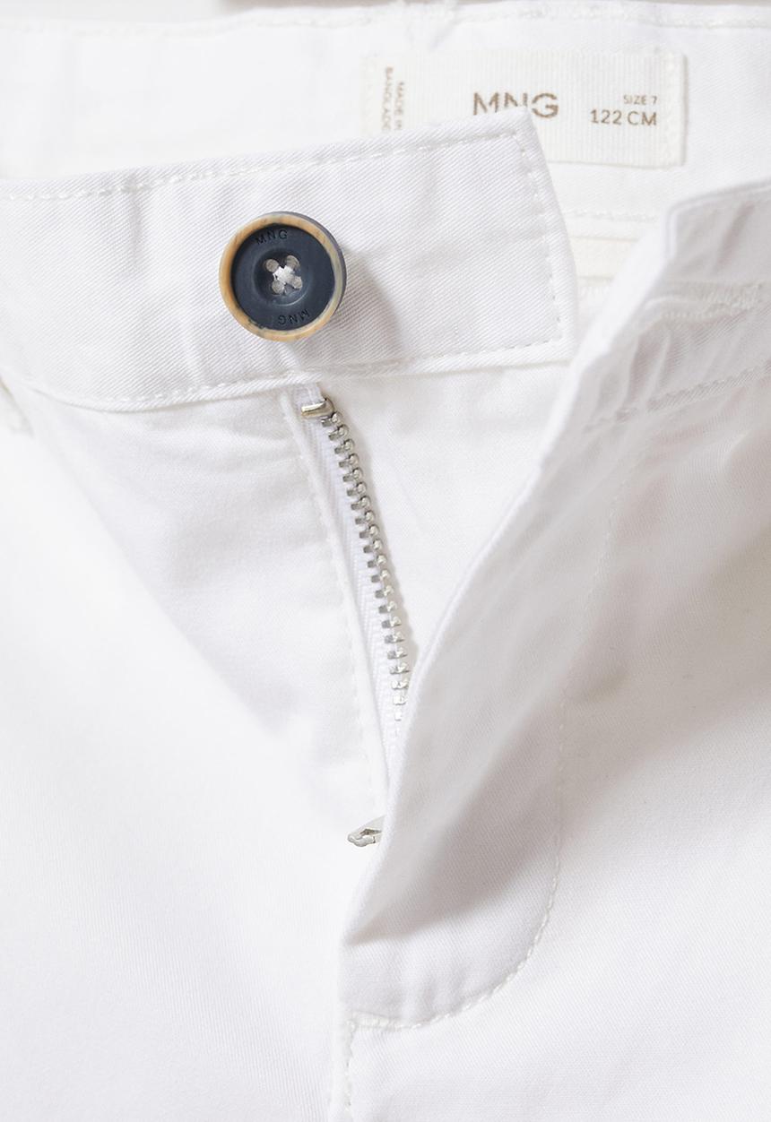 MANGO - Bermuda shorts - white