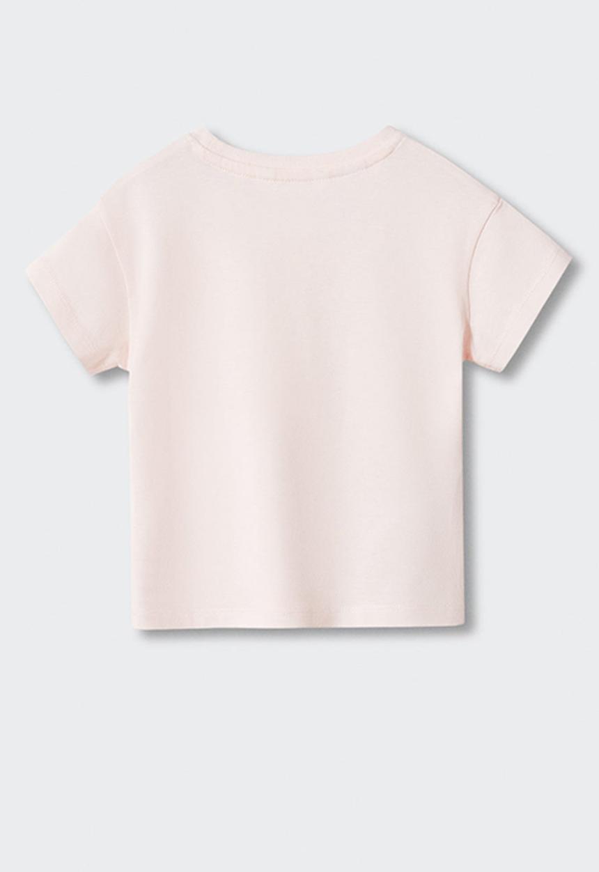 MANGO - T-shirt maya - rosa pastel